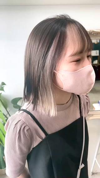 ミディアム カラー ヘアアレンジ 大宮/山口 竣也のヘアスタイル