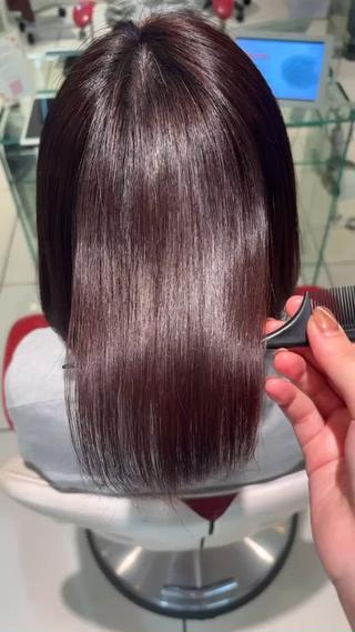 癖を伸ばしたいけどストーンとなるのが嫌って方におすすめ
髪質が硬い方でもサラサラにします*゜ 