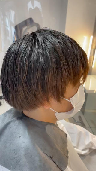 3店に断られたブリーチ2回のホーム黒染め
　
薬剤選定をしっかりすればパーマがかかる︎
 