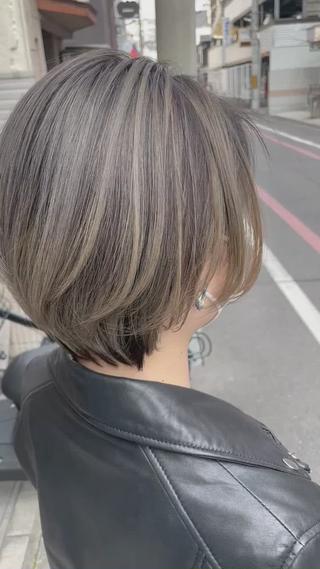 ショート カラー ヘアアレンジ Recess hair所属・川内 政人のヘアスタイル