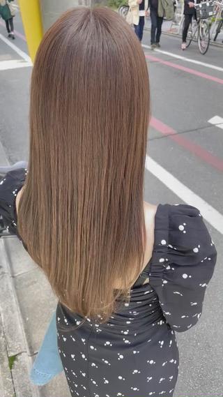 セミロング カラー ヘアアレンジ Recess hair所属・川内 政人のヘアスタイル