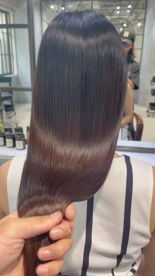 ロング カラー 髪質改善／レイヤー /柔らかさ/清水のヘアスタイル