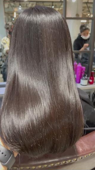 ロング サイエンスアクア/艶 髪/レイヤー/清水のヘアスタイル