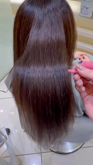 ロング 💖大人韓国ヘア💖 韓国艶カラー【銀座】のヘアスタイル