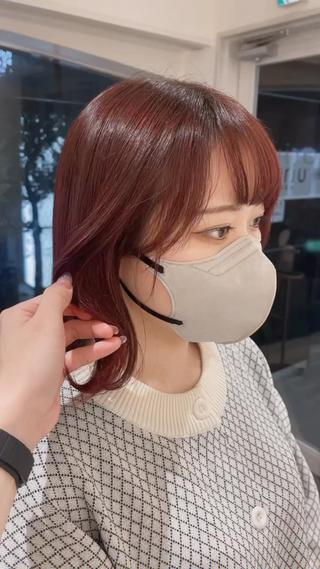 大人気！レッドカラー
ご新規様、お客様の中でも随一の人気を誇っています
暖色カラースペシャリストお任せ下さい！ 