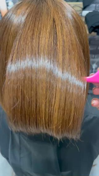 髪質改善ストレート+オージュアトリートメント
サラサラ艶々美髪ヘア 