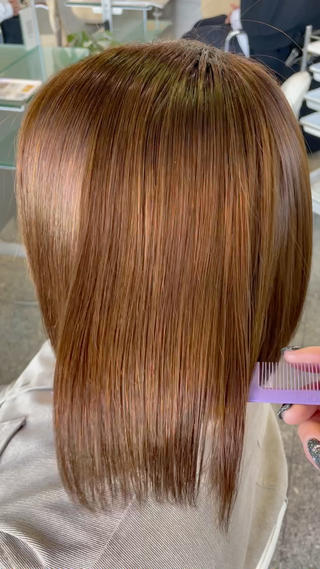 髪質改善menuのストレートパーマです！！
傷みを最小限に抑えれるのでおすすめです 