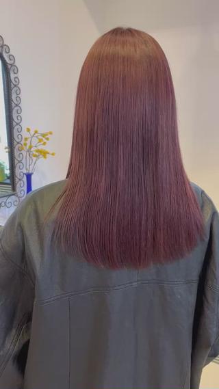 セミロング カラー 🩷ハイトーン透明感 レイヤー🩷ユリカのヘアスタイル