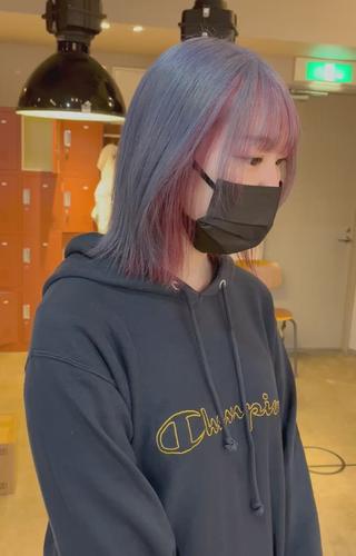 ミディアム カラー 🩷ハイトーン透明感 レイヤー🩷ユリカのヘアスタイル