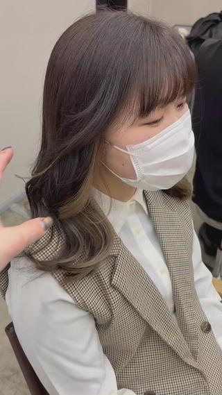 ミディアム カラー 🩷ハイトーン透明感 レイヤー🩷ユリカのヘアスタイル