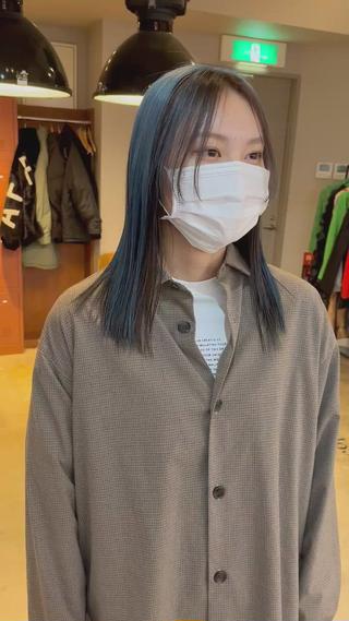 セミロング カラー 🩷ハイトーン透明感 レイヤー🩷ユリカのヘアスタイル