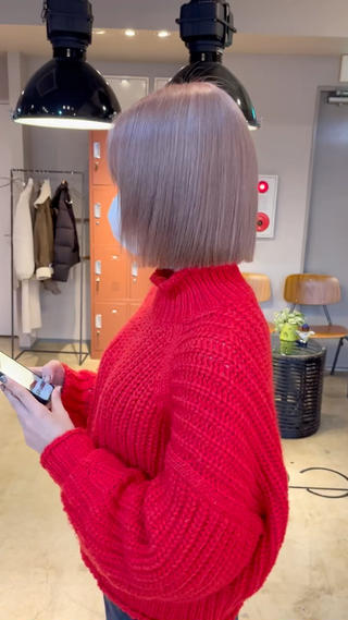 ミディアム カラー 🩷ハイトーン透明感 レイヤー🩷ユリカのヘアスタイル