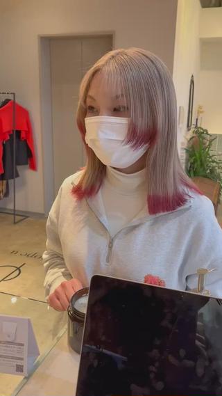 ミディアム カラー 🩷ハイトーン透明感 レイヤー🩷ユリカのヘアスタイル