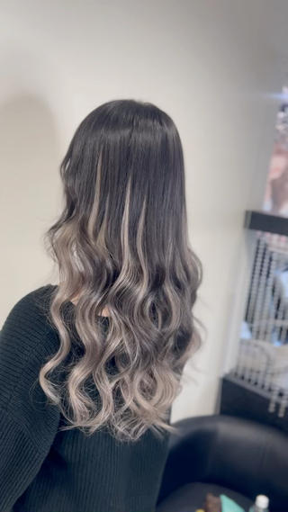 ロング カラー YUDU🍊 germe/ジェルムのヘアスタイル