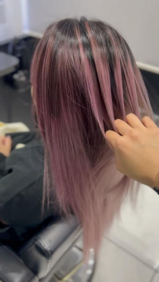 ロング カラー YUDU🍊 germe/ジェルムのヘアスタイル