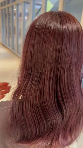 ブリーチなしほんのりラベンダーカラー