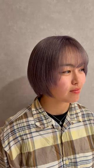 ショート カラー 💎寒色特化💎 透明感カラーみきのヘアスタイル