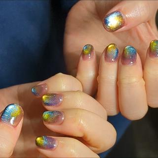 ビー玉みたいなバイカラーマグネット 