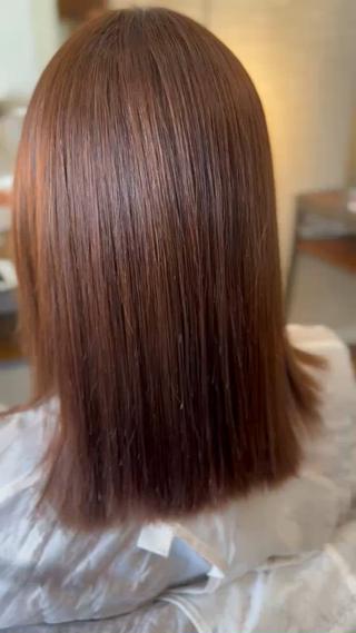 髪質改善ストレート
ハンドブローのみの動画です 