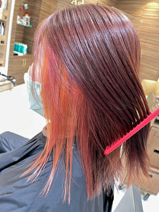 全体 ▷ ラベンダーピンク
インナー ▷ ピンク＆オレンジ  