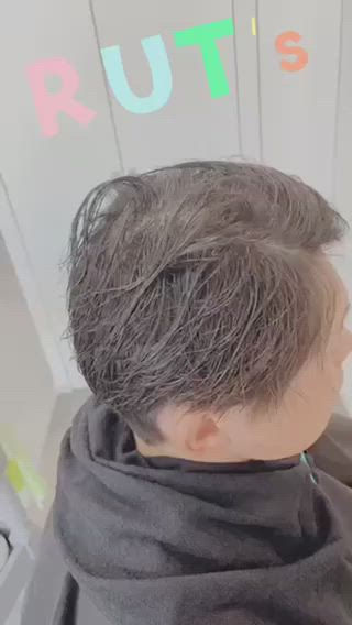 波巻きパーマハイライトメッシュです 