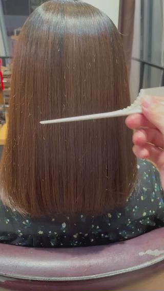 髪質改善ストレート(＋1000円でハイケア剤入りに変更可能) 