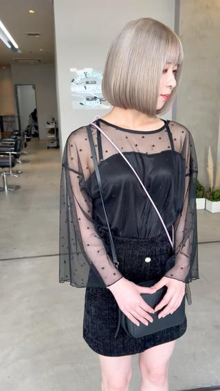 ミディアム カラー mood tatemachiのヘアスタイル