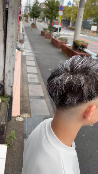 ショート カラー メンズ veretta .所属・✒️ハイトーン/ メンズ特化　Rikuのヘアスタイル