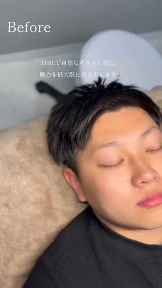 メンズ アイブロウ 韓国肌管理BEAUTY-SALON Teena【ティーナ】ララピール/毛穴/脱毛所属・心斎橋眉毛サロン hiyoriの眉毛・アイブロウイメージ