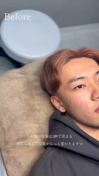 メンズ アイブロウ 韓国肌管理BEAUTY-SALON Teena【ティーナ】ララピール/毛穴/脱毛所属・心斎橋眉毛サロン hiyoriの眉毛・アイブロウイメージ