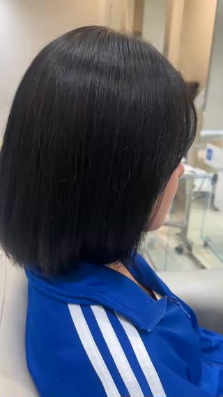 ミディアム 海希/韓国風ヘア /ブリーチ透明カラーのヘアスタイル