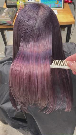 ブリーチしていてもこの艶と潤い