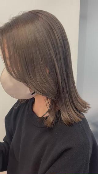 水素トリートメント×シアーグレージュ 