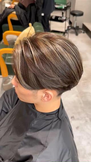 カラー メンズ 髪質改善 イオリのヘアスタイル