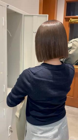 どこから見ても綺麗なラインのボブ 