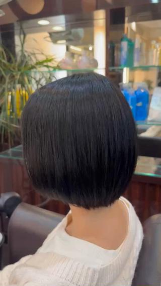 ショート 縮毛矯正&髪質改善/ きょうの🐺のヘアスタイル