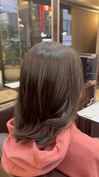 セミロング 縮毛矯正&髪質改善/ きょうの🐺のヘアスタイル