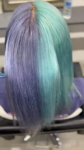 ミディアム カラー ハイトーンカラー 坂本 翼のヘアスタイル