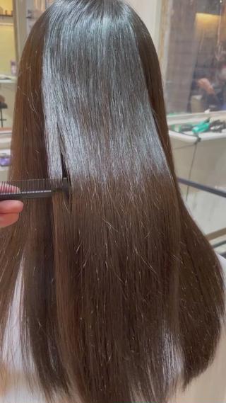 【髪質改善プラチナストレート】 