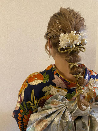 成人式ヘアセット 