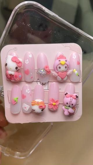 春夏秋冬#ハートネイル#地雷ネイル#クロス#ワンホンネイル#ツイードネイル#スカルプ#3Dネイル#サンリオネイル#ちいかわネイル#チークネイル#マグネット#オーロラネイル#ブランドネイル# 