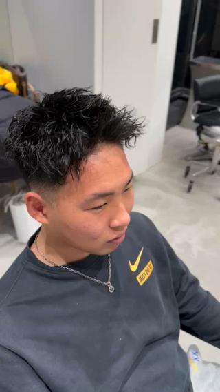 ショート パーマ メンズ byfifth 天神 🌀moromiのヘアスタイル
