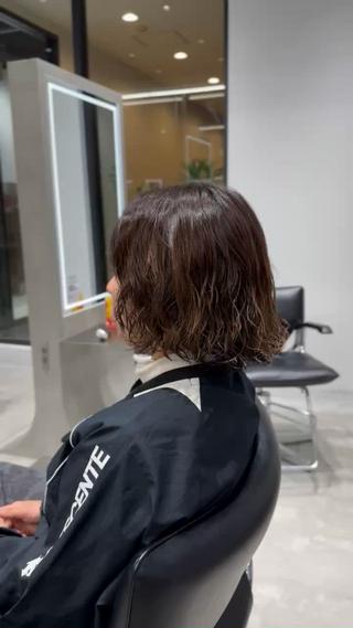 ミディアム パーマ byfifth 天神 🌀moromiのヘアスタイル