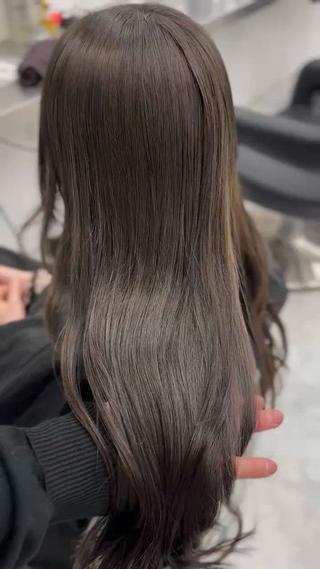 ロング カラー ブリーチなし🤍透明 感カラー🤍しゅうじのヘアスタイル