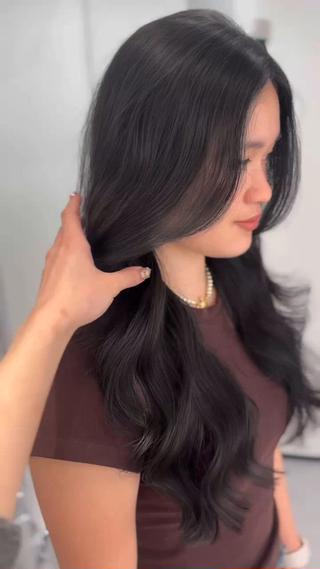 ロング パーマ 心斎橋/ブリーチなし 髪質改善/レイヤーのヘアスタイル