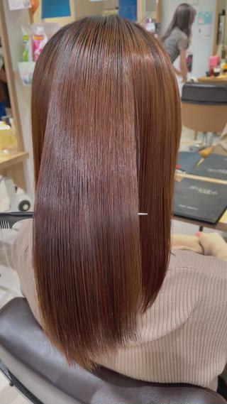 ミディアム 心斎橋/ブリーチなし 髪質改善/レイヤーのヘアスタイル