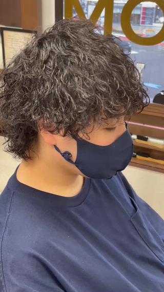 強め波巻きパーマ 