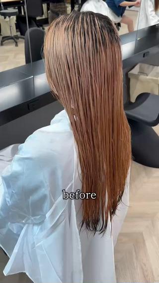 長年伸ばした髪をウルフにしたいとの事で大イメチェン
ワンカールで動きがしっかり出てクビレのできるスタイルに️ 