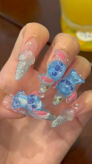 ポンポンドロップシールをパーツに 