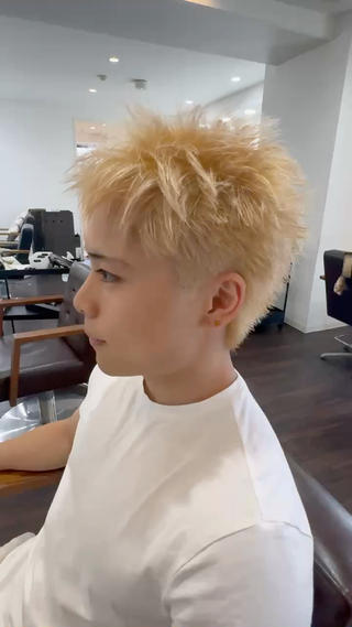 ショート メンズ 日比 海夏太のヘアスタイル